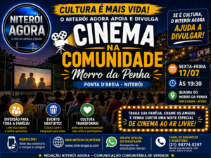 Dois amigos transformam sonho em realidade e lançam o 1º Cinema na Comunidade no Morro da Penha.