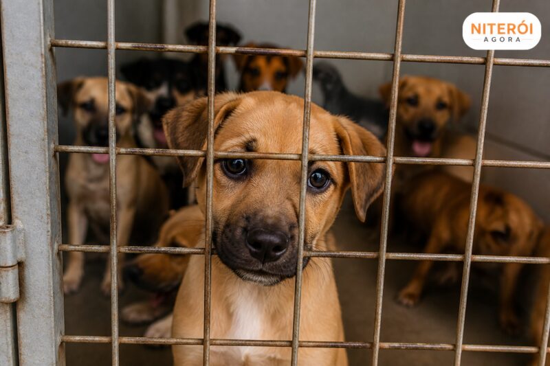 17 cães são resgatados em Santa Rosa, Niterói, e mulher é presa por maus-tratos
