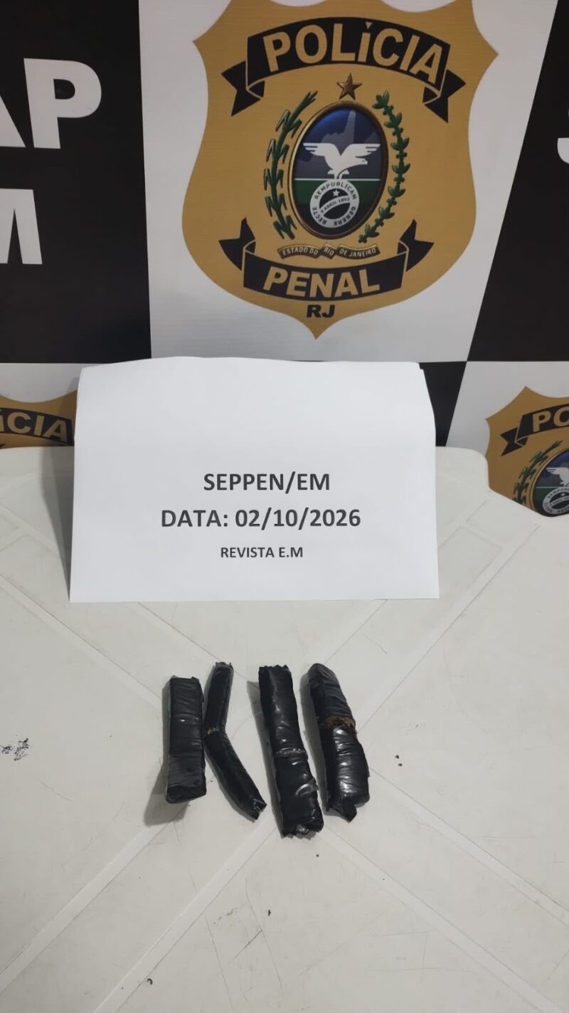 Operação Illicitus: Polícia Penal RJ impede entrada de drogas em presídio e prende visitante